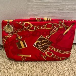 NWOT Red Estée Lauder makeup bag
